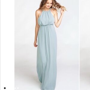 Show Me Your MuMu Light Blue Maxi Dress